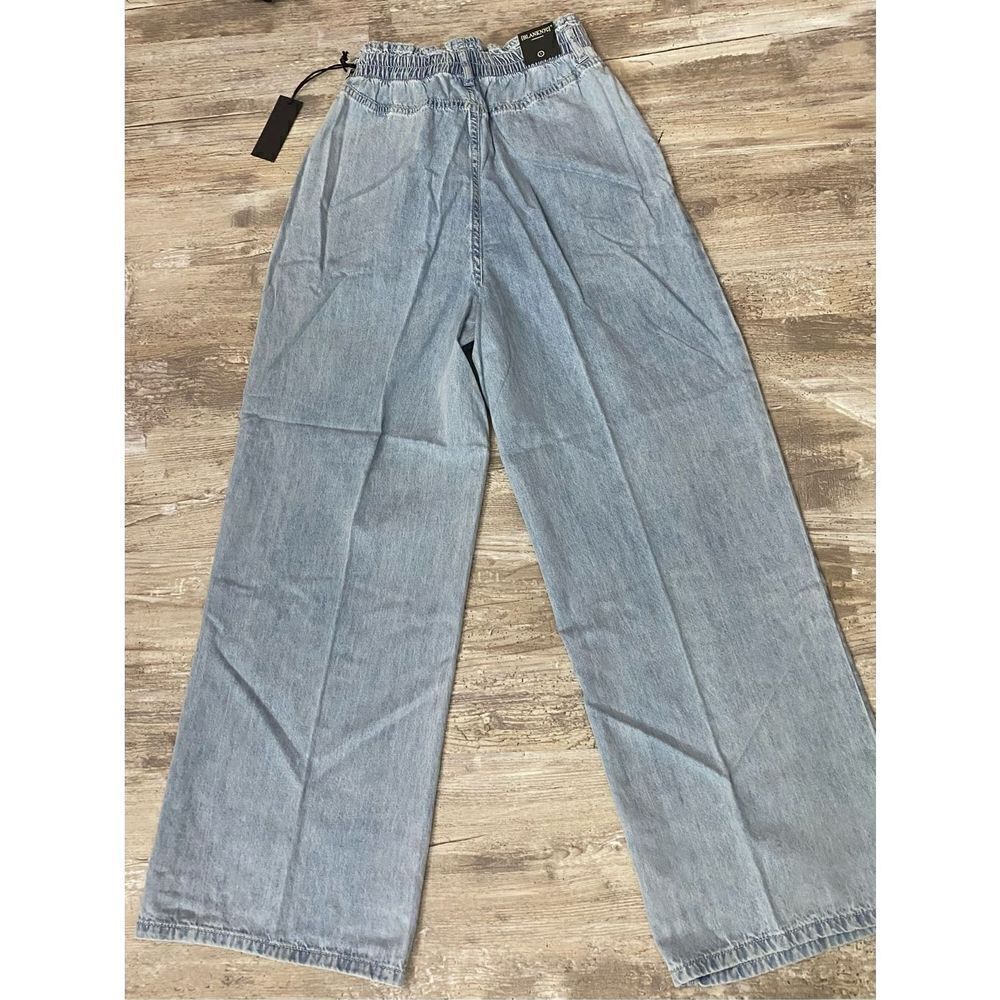 Blank NYC Stand Strong Paper Bag Wide Leg Jean Elastic Waist Women’s Size XSmall - Picture 2 of 4